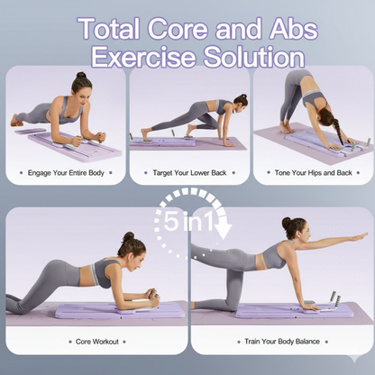 Multifunctional Ab Exercise Board - Home Pilates Reformer for Core and Abdominal Strength Training
